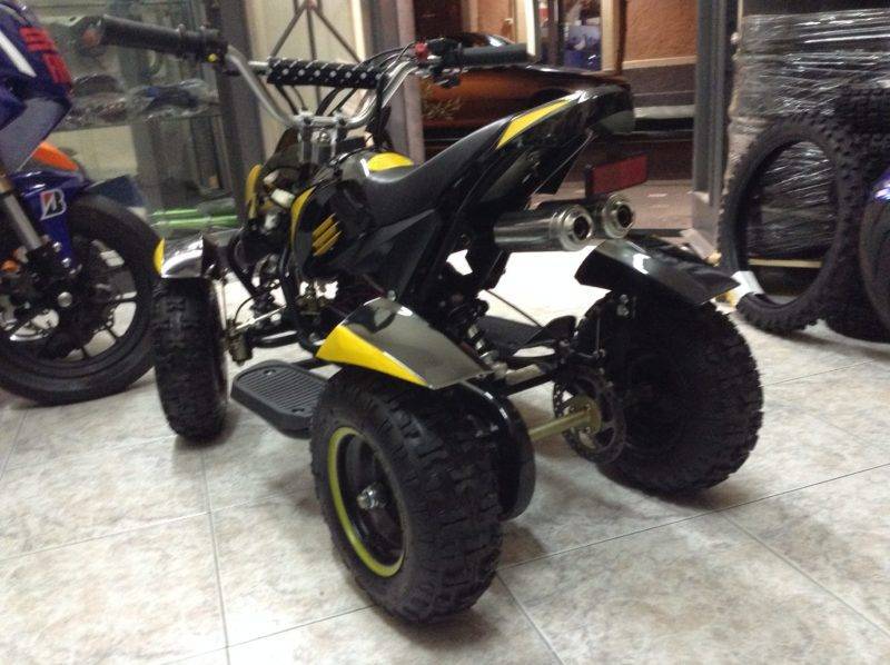 MINI QUAD COBRA 50cc 2T RUOTA 6" AVVIAMENTO ELETTRICO LUCI TELECOMANDO - immagine 3