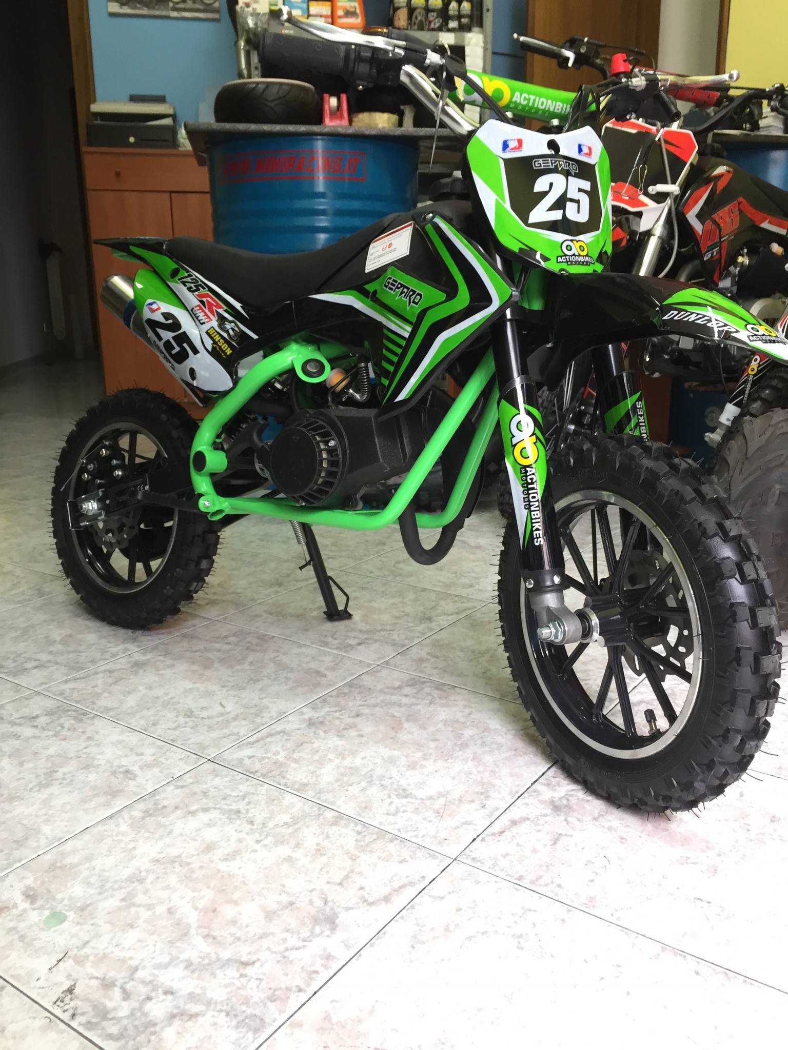 MINI CROSS GHEPARD 50CC 2T RUOTA 10" EASY START , RIDUTTORE - immagine 2
