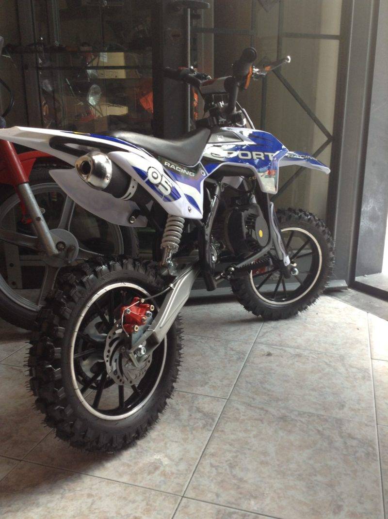 MINI CROSS TIGER 50CC 2T RUOTA 10" EASY START , CARBURATORE 15/15,RIDUTTORE - immagine 7