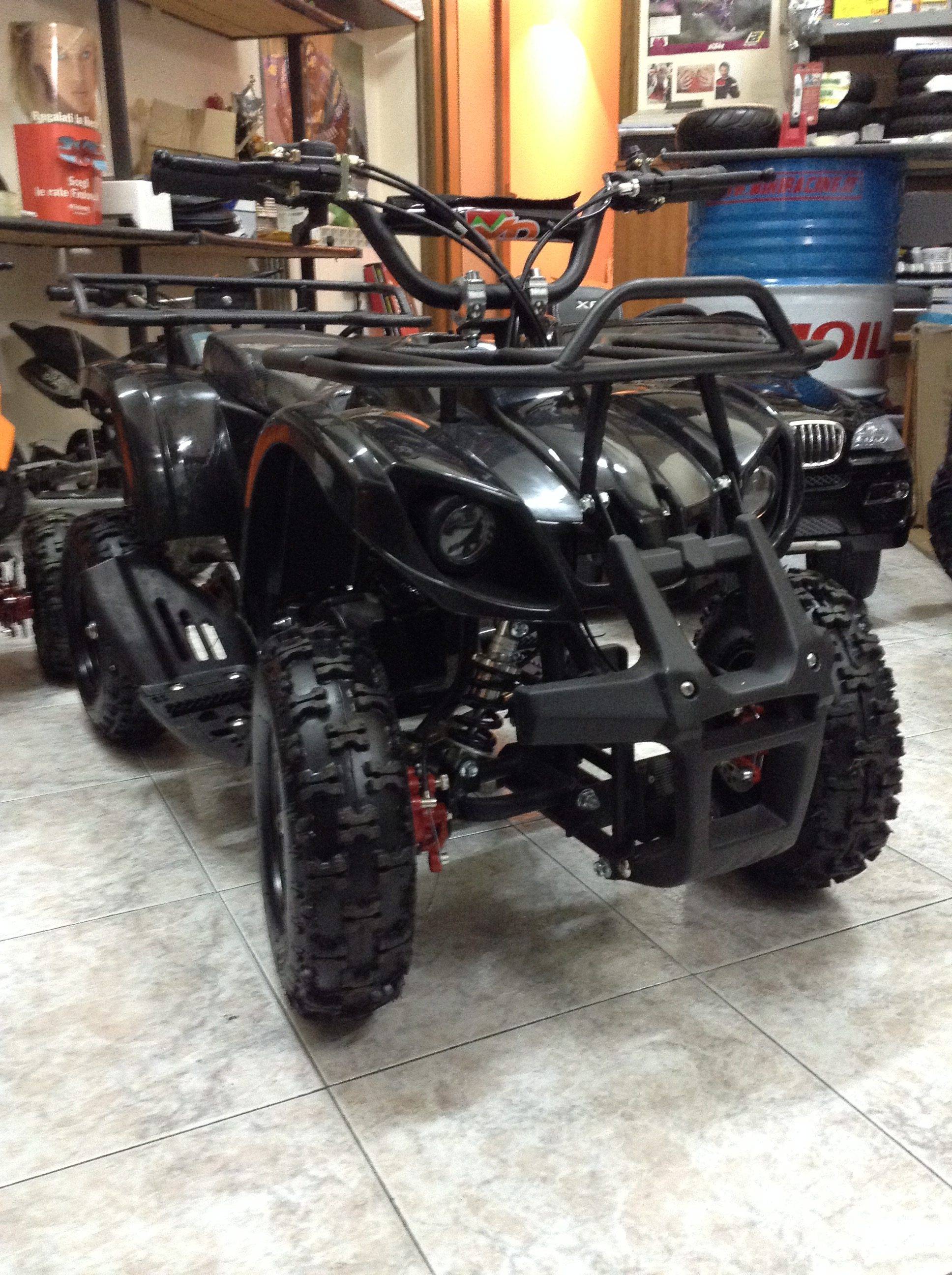MINI QUAD HUMMER 50cc 2T RUOTA 6" AVVIAMENTO ELETTRICO LUCI - immagine 2