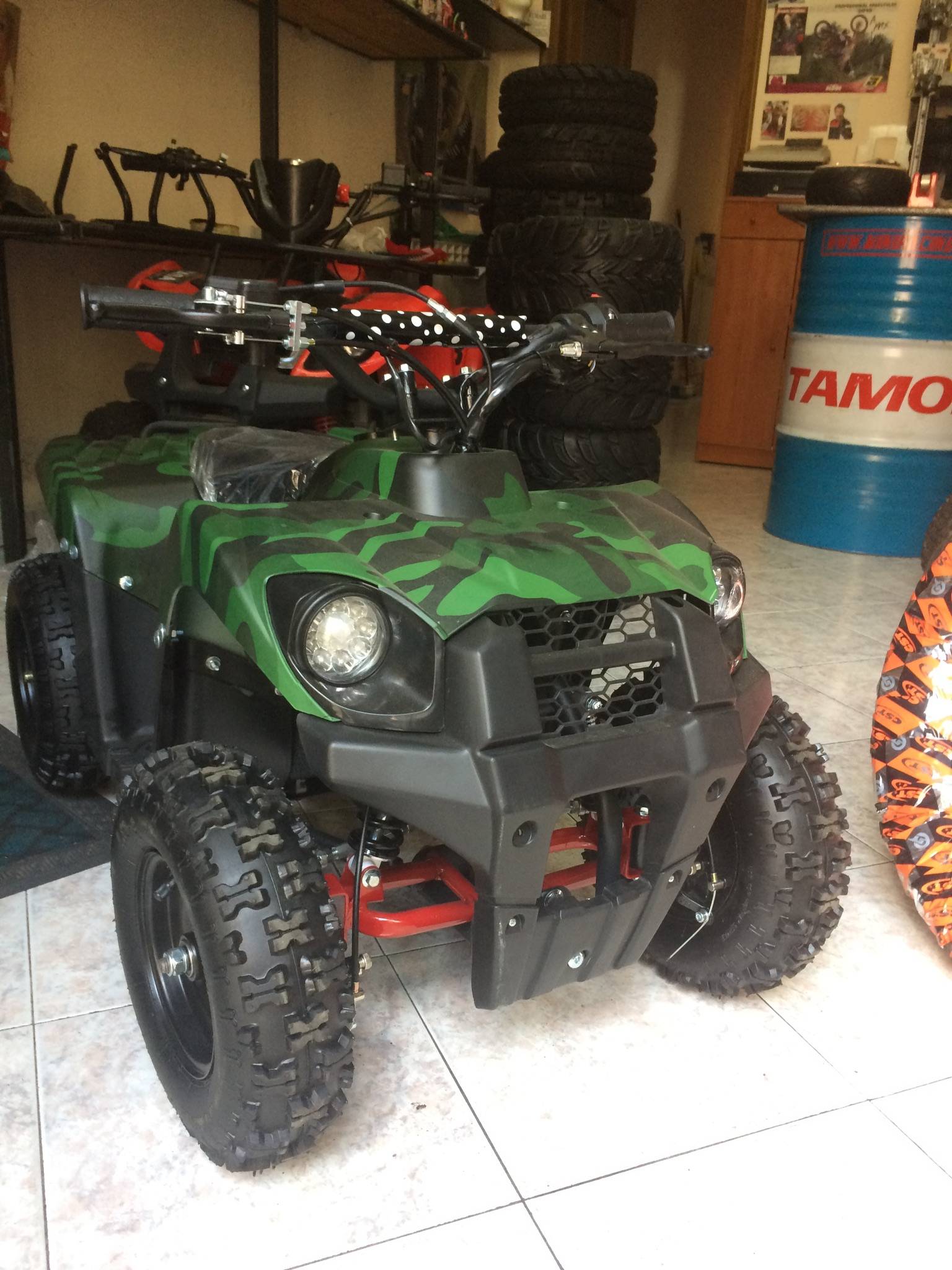 MINI QUAD Tiger 50cc 2T RUOTA 6" AVVIAMENTO ELETTRICO LUCI TELECOMANDO - immagine 2