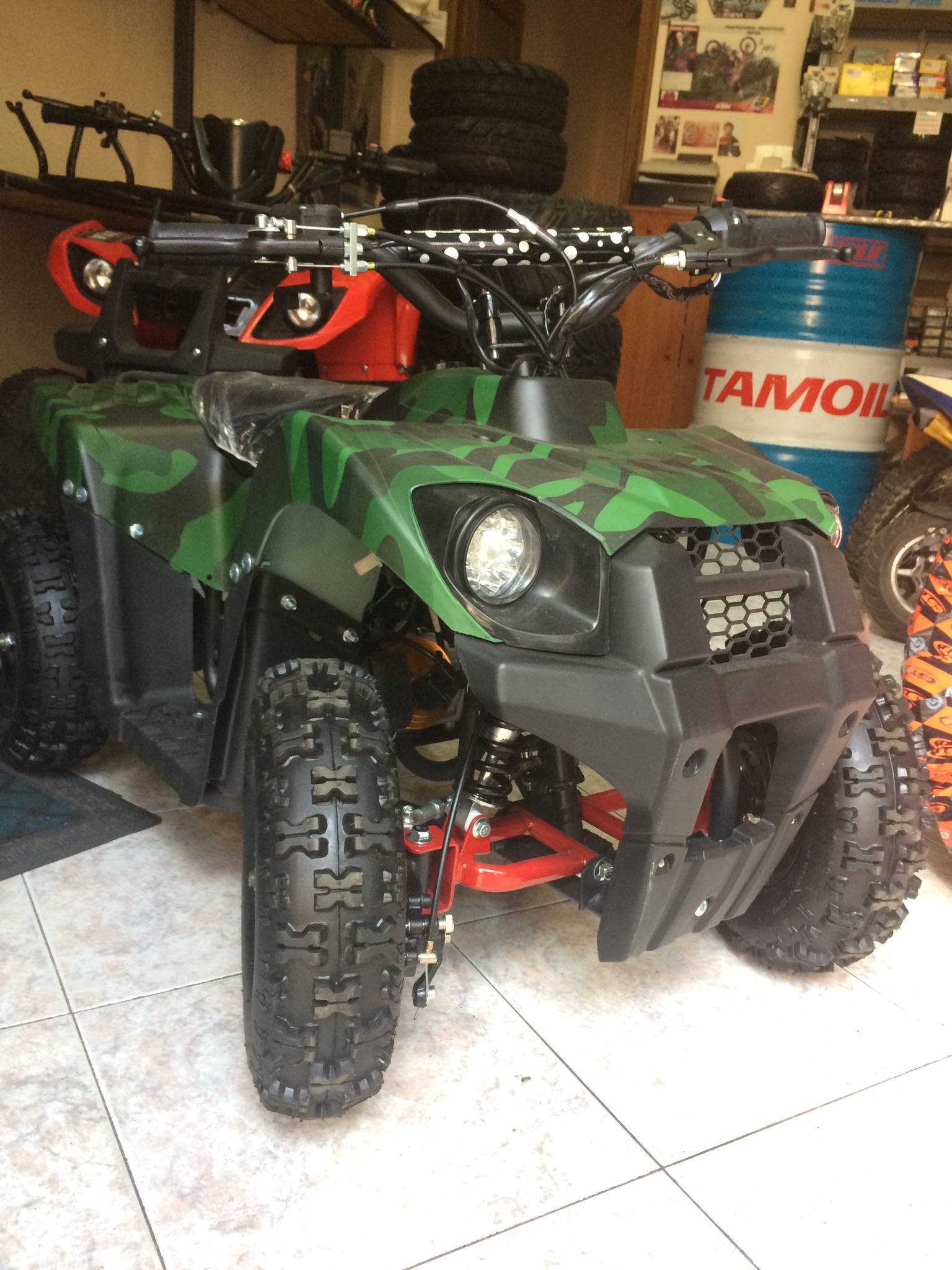 MINI QUAD Tiger 50cc 2T RUOTA 6" AVVIAMENTO ELETTRICO LUCI TELECOMANDO