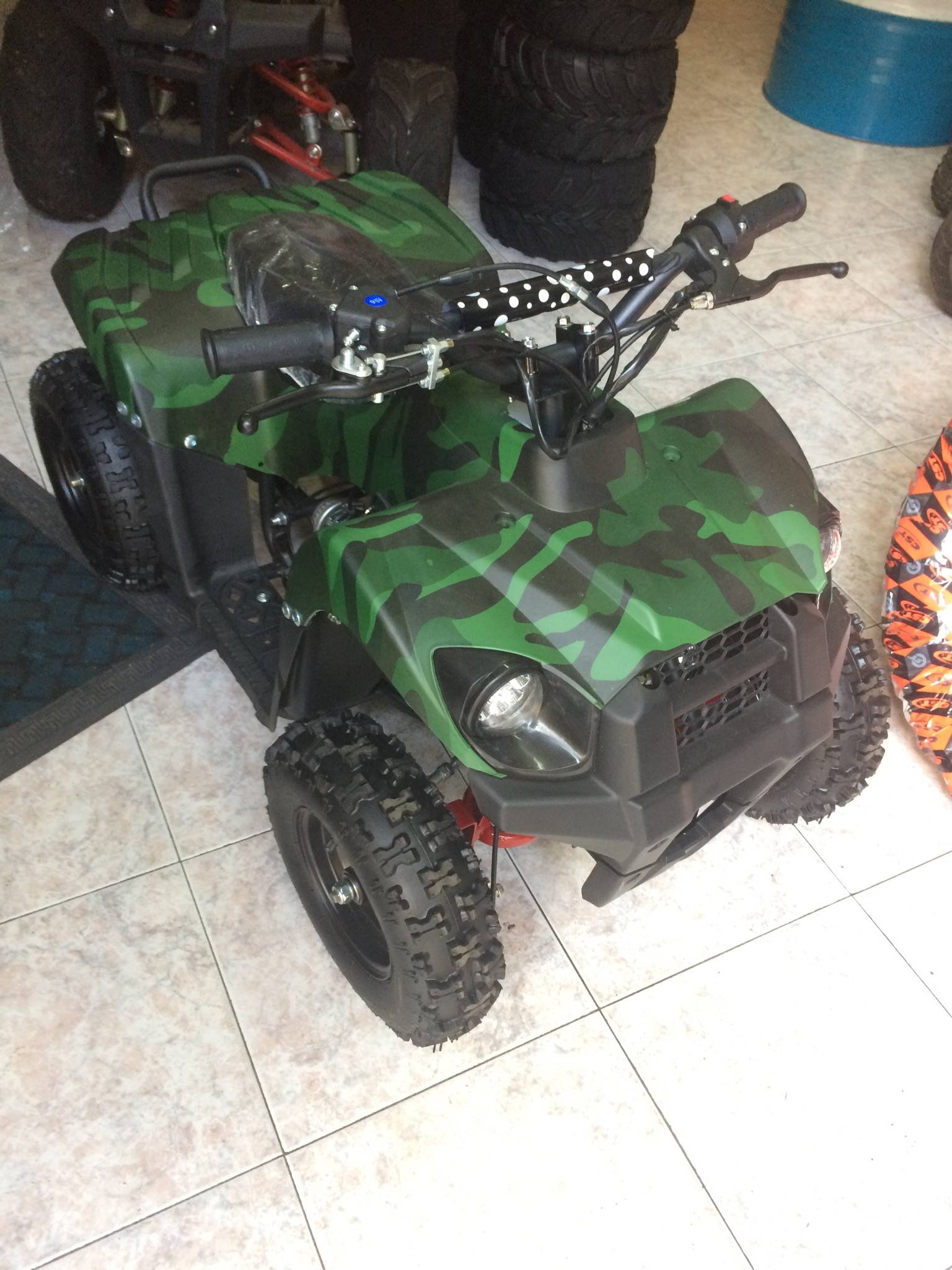 MINI QUAD Tiger 50cc 2T RUOTA 6" AVVIAMENTO ELETTRICO LUCI TELECOMANDO - immagine 3