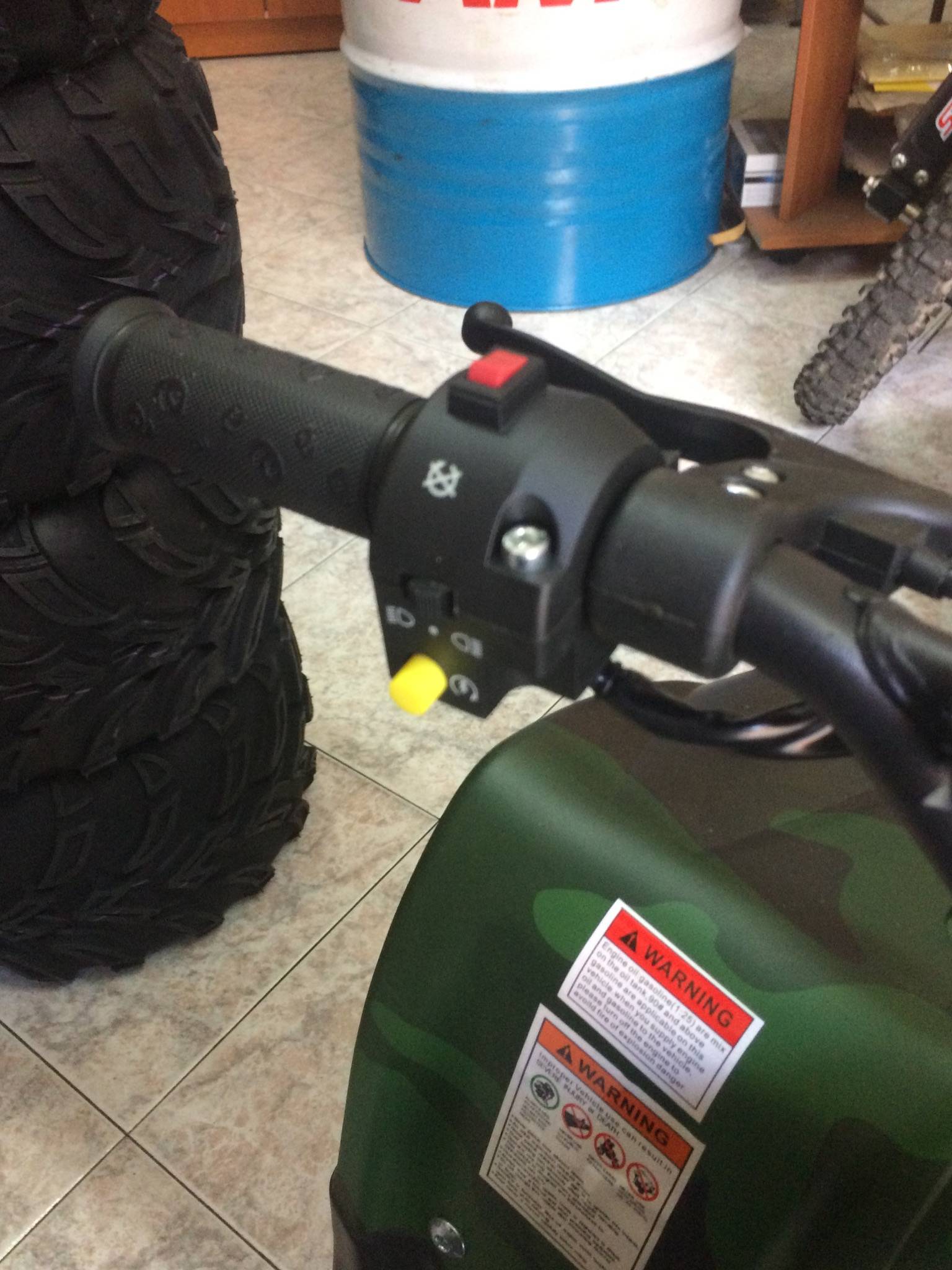 MINI QUAD Tiger 50cc 2T RUOTA 6" AVVIAMENTO ELETTRICO LUCI TELECOMANDO - immagine 5