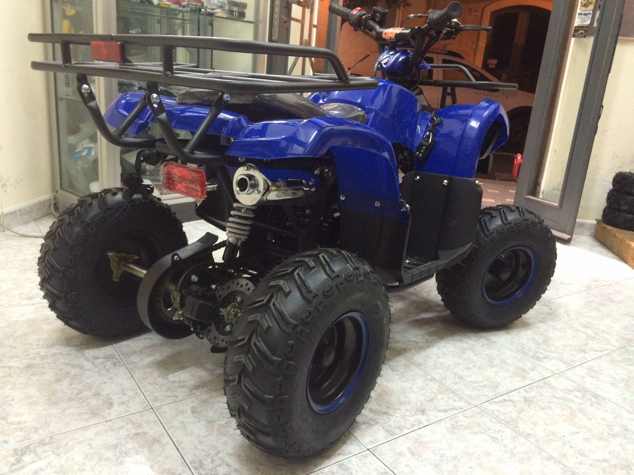 QUAD HUMMER 125cc 4T RUOTA 7" AVVIAMENTO ELETTRICO,LUCI,TELECOMANDO,RETOMARCIA - immagine 5