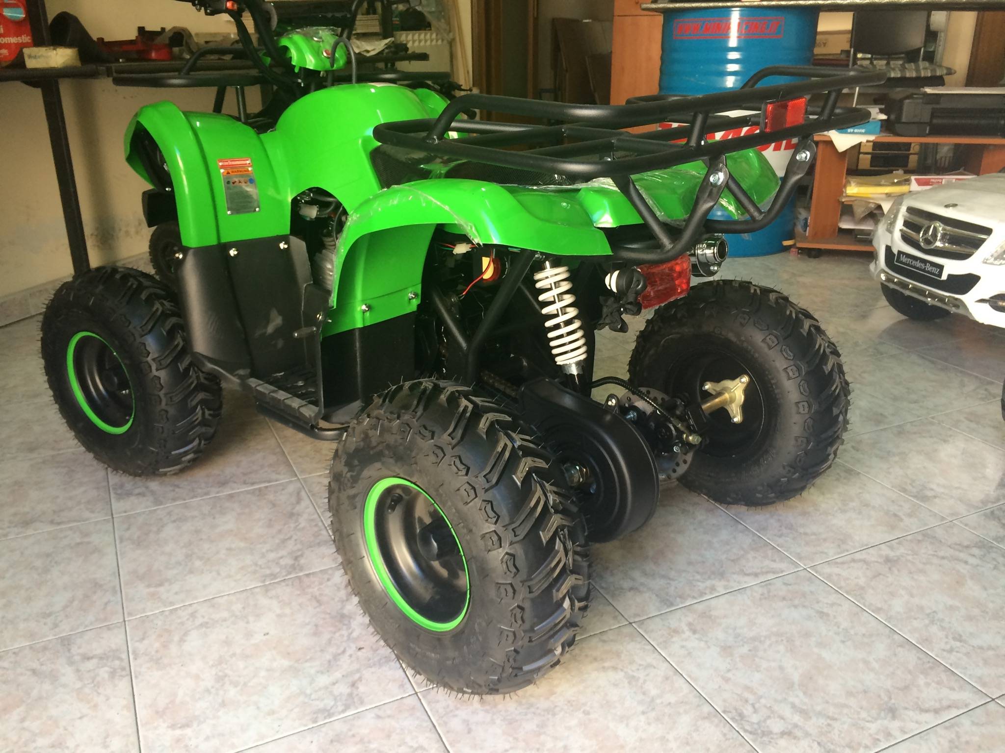 QUAD HUMMER 125cc 4T RUOTA 7" AVVIAMENTO ELETTRICO,LUCI,TELECOMANDO,RETOMARCIA - immagine 7