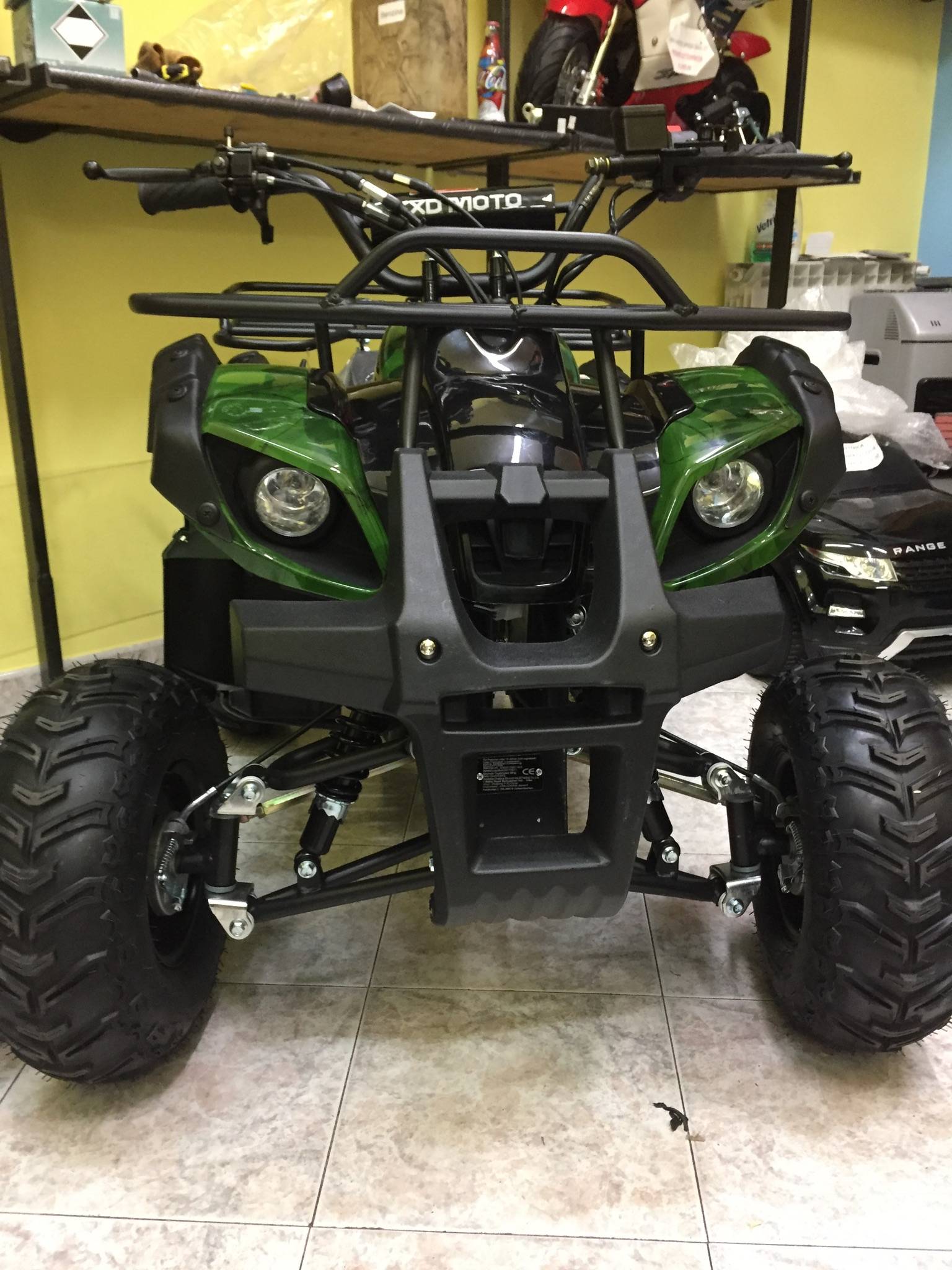 QUAD HUMMER 125cc 4T RUOTA 7" AVVIAMENTO ELETTRICO,LUCI,TELECOMANDO,RETOMARCIA - immagine 22
