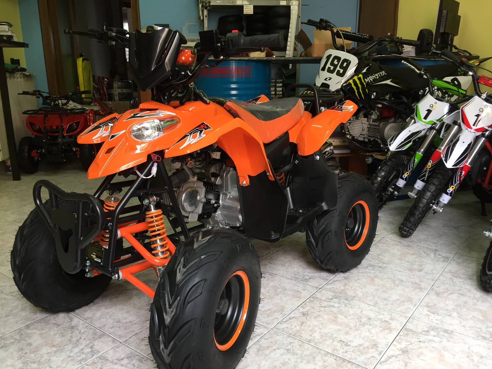 QUAD POLAR S5 125cc 4T RUOTA 7" AVVIAMENTO ELETTRICO,LUCI,TELECOMANDO,RETROMARCIA - immagine 10