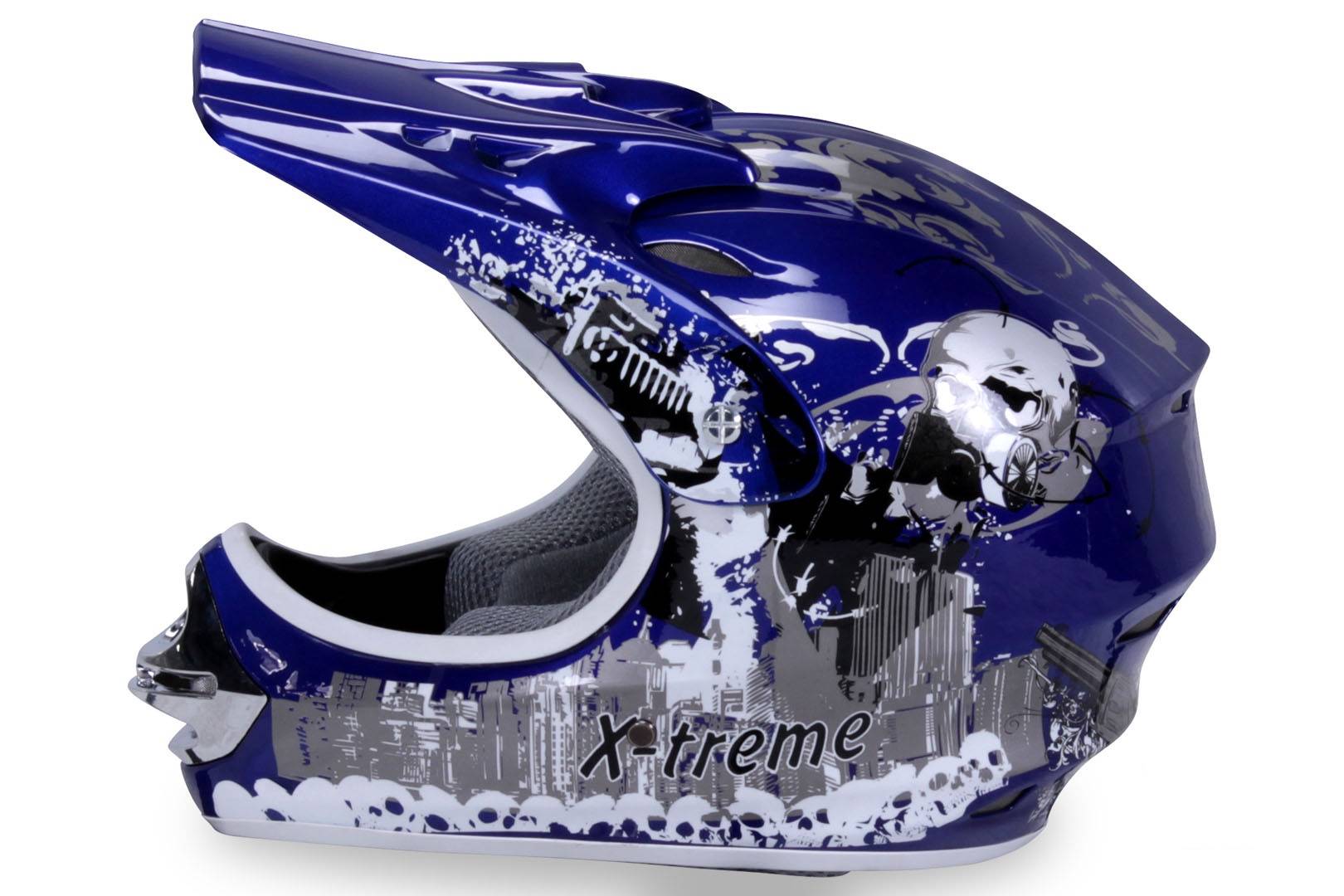CASCO CROSS EXTREME BAMBINO,COLORE BLU - immagine 2