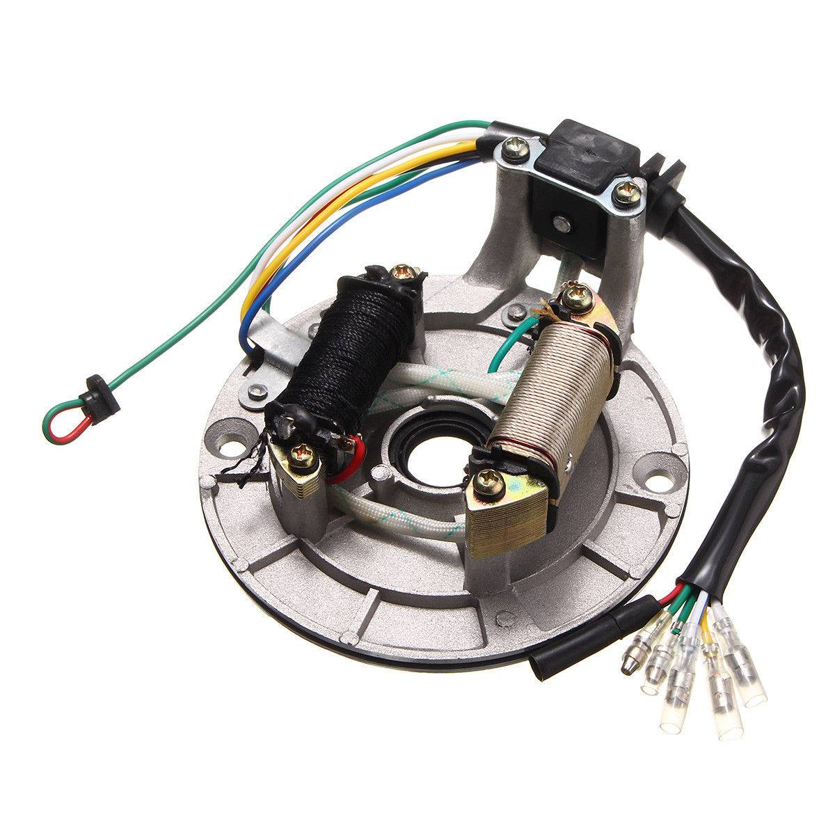 STATORE MAGNETE 2 BOBINE PER PIT BIKE O QUAD 6 FILI
