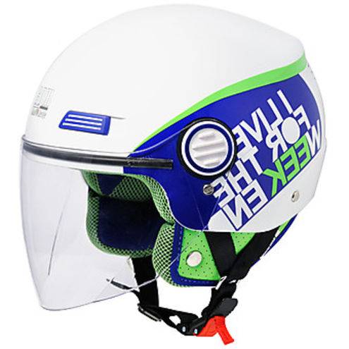CASCO DEMI JET CGM 107-K VERDE METAL - immagine 2
