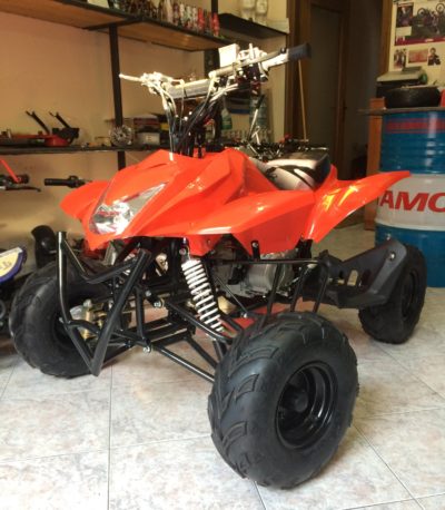 QUAD RAPTOR 110cc 4T RUOTA 7" AVVIAMENTO ELETTRICO,LUCI,TELECOMANDO,RETROMARCIA