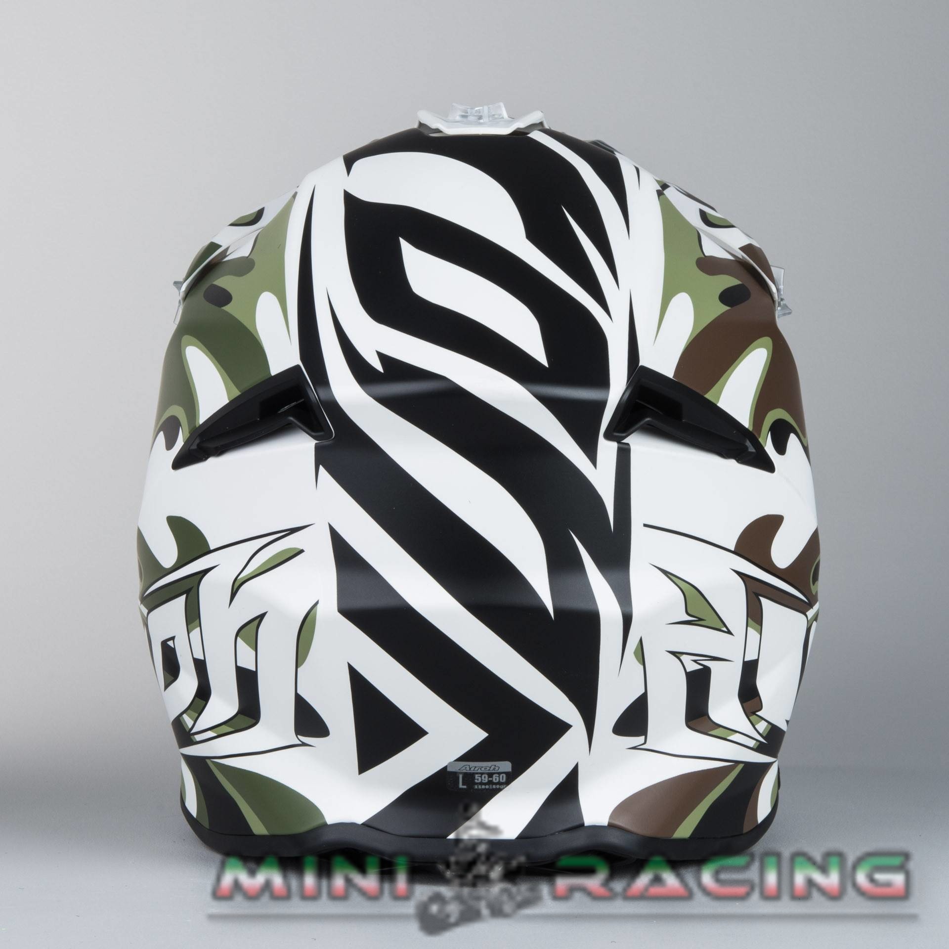 CASCO CROSS ENDURO AIROH TWIST MIMETIC BIANCO OPACO - immagine 5