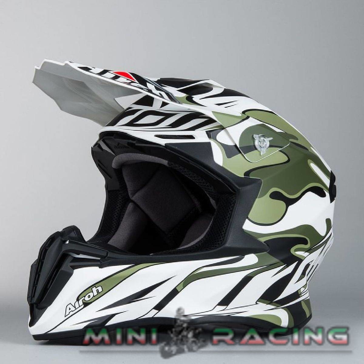 CASCO CROSS ENDURO AIROH TWIST MIMETIC BIANCO OPACO - immagine 3