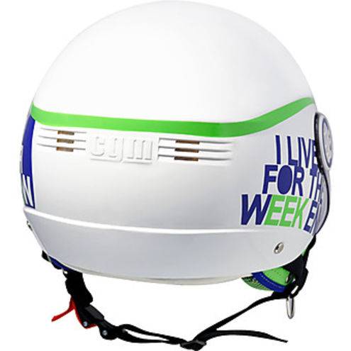 CASCO DEMI JET CGM 107-K VERDE METAL - immagine 3