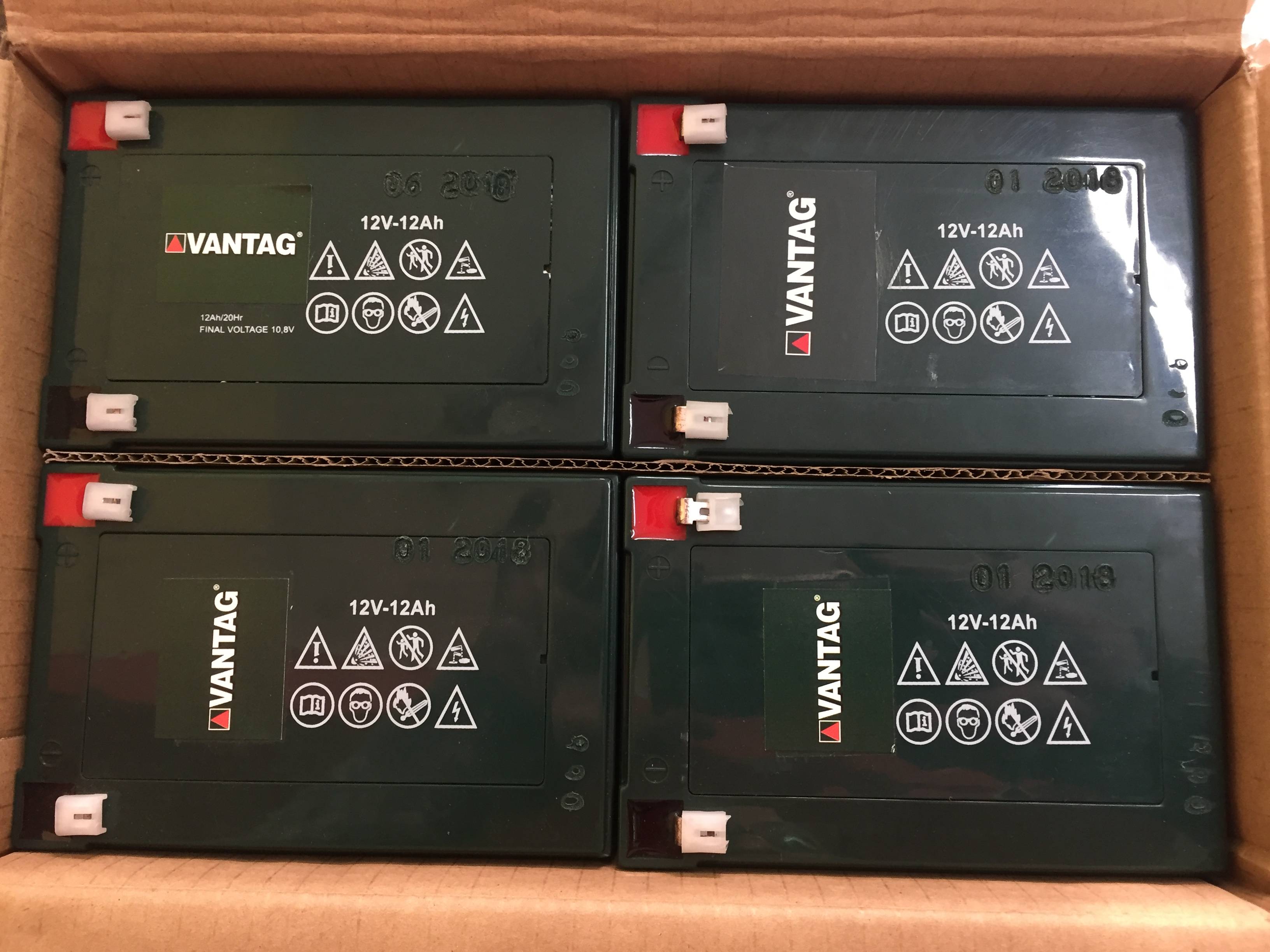 PACCO DI 4 BATTERIE 12ah X 48V VANTAG - immagine 2