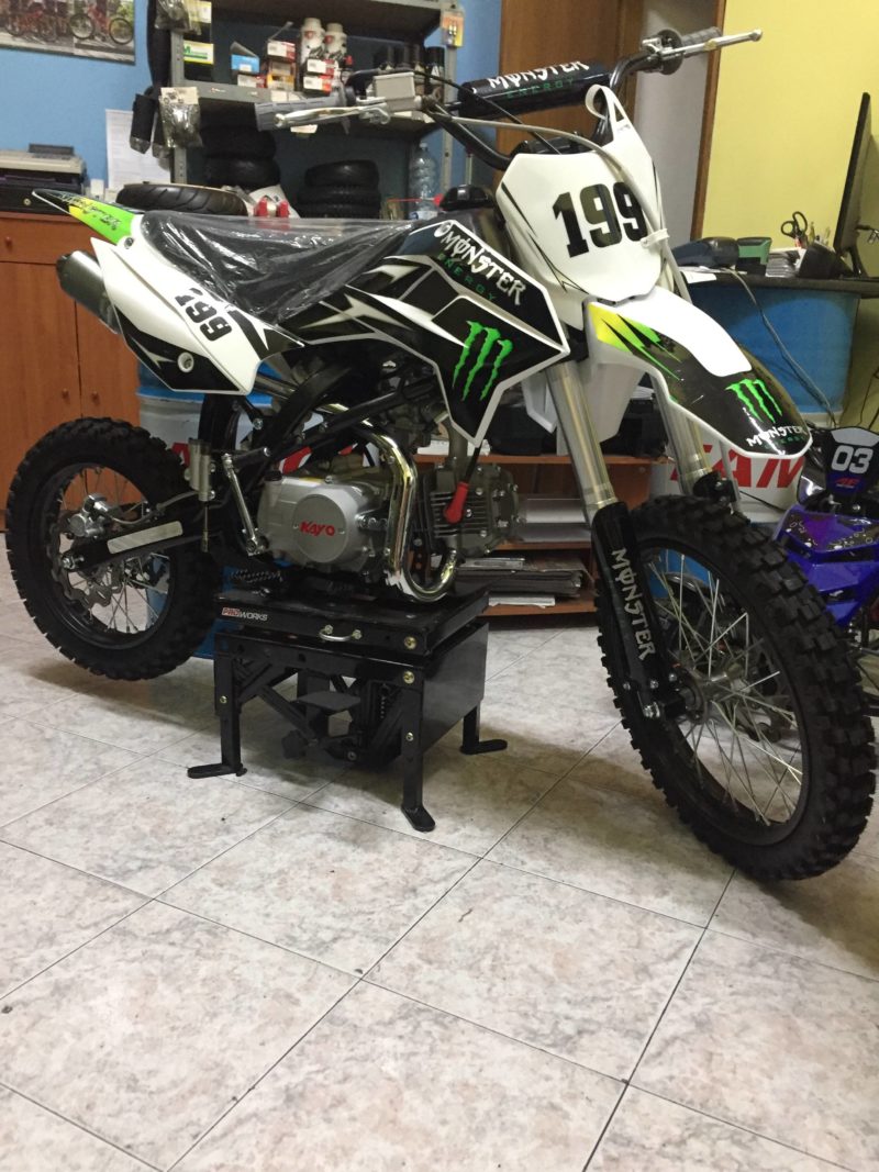 PIT BIKE KAYO 125CC 4T,4 MARCE, RUOTA 14" 17" M.Y. 2023 MONSTER