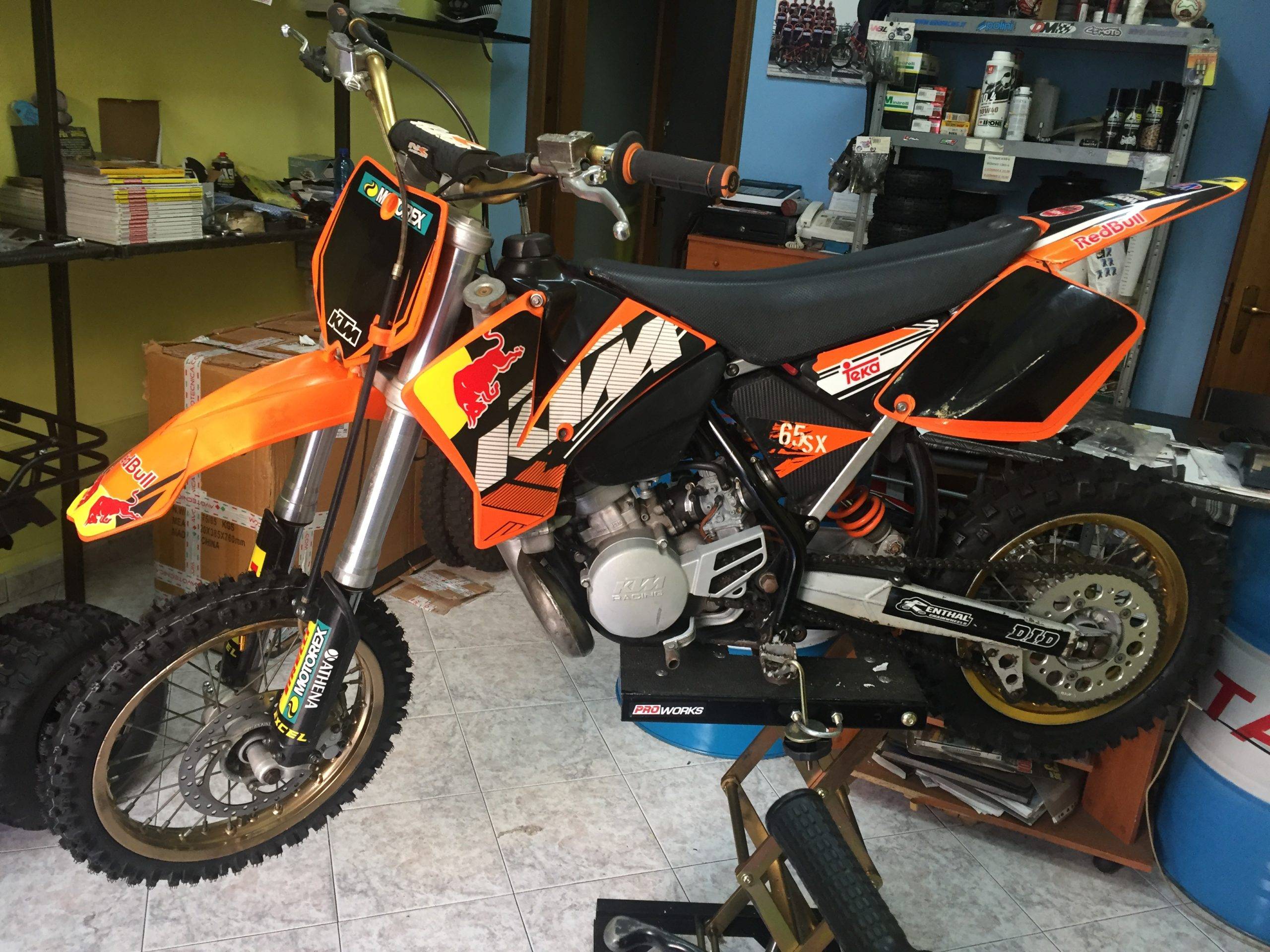 KTM 65cc 6 MARCE , RUOTE 14" 12" 2007