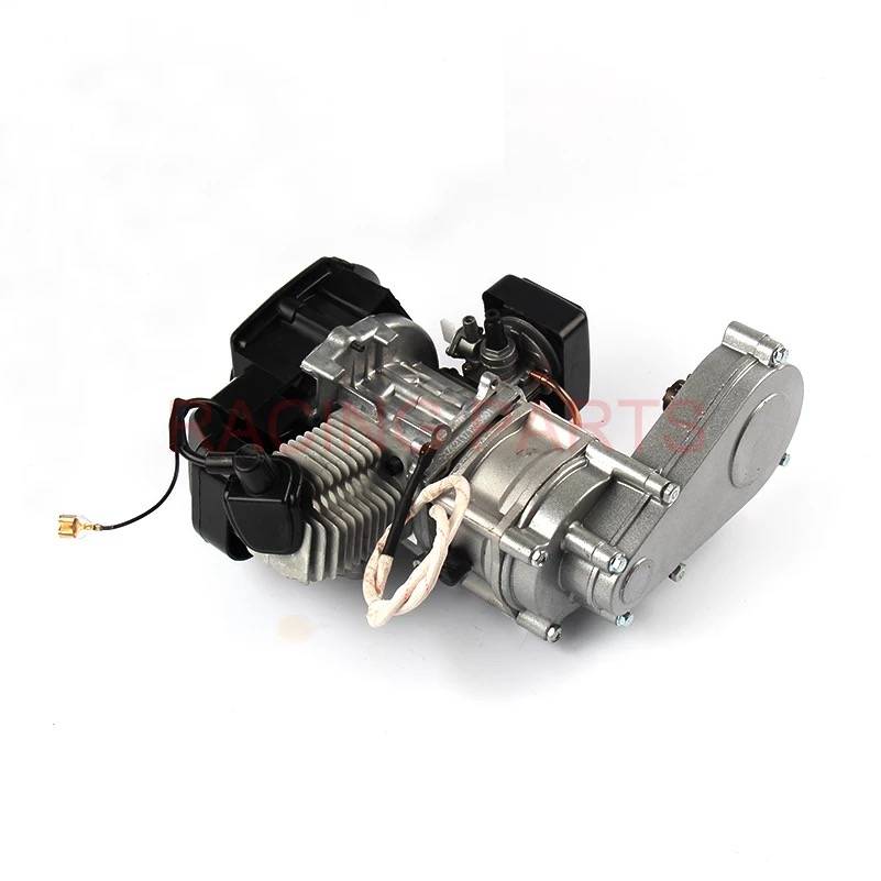 MOTORE COMPLETO CON AVVIAMENTO ELETTRICO E RIDUTTORE 49cc 2T - immagine 4