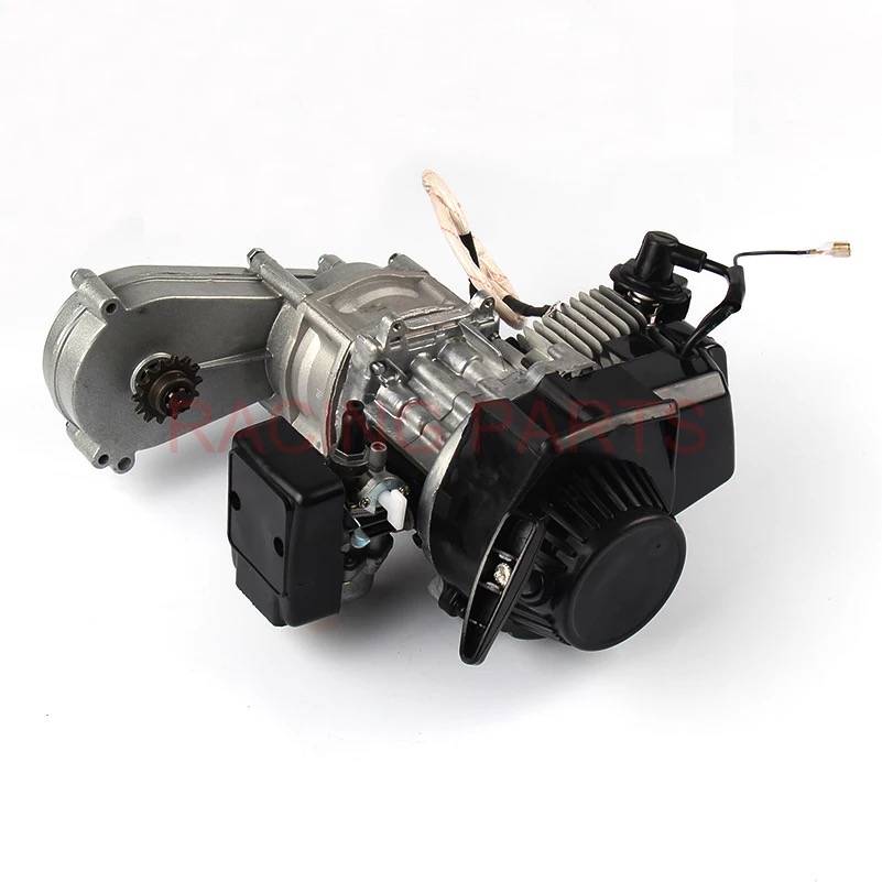 MOTORE COMPLETO CON AVVIAMENTO ELETTRICO E RIDUTTORE 49cc 2T - immagine 5
