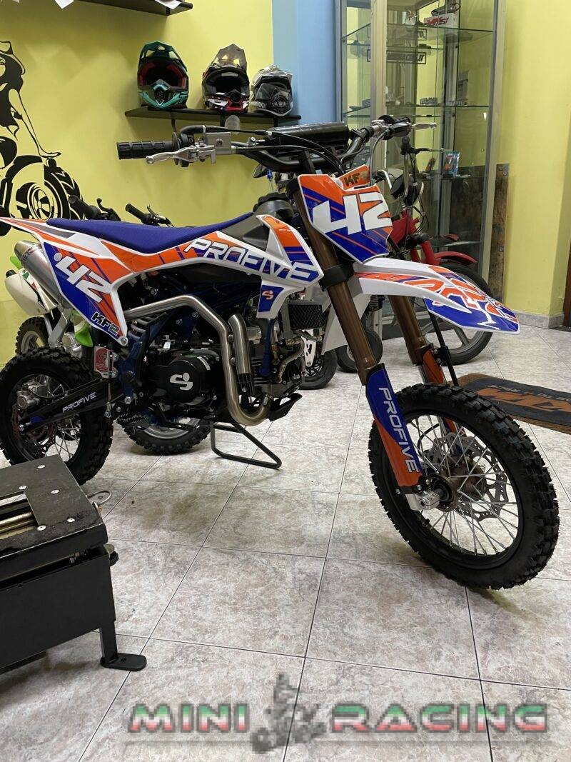 PIT BIKE 125cc PROFIVE KF2 4T,4 MARCE, RUOTA 14" 12" M.Y. 2023