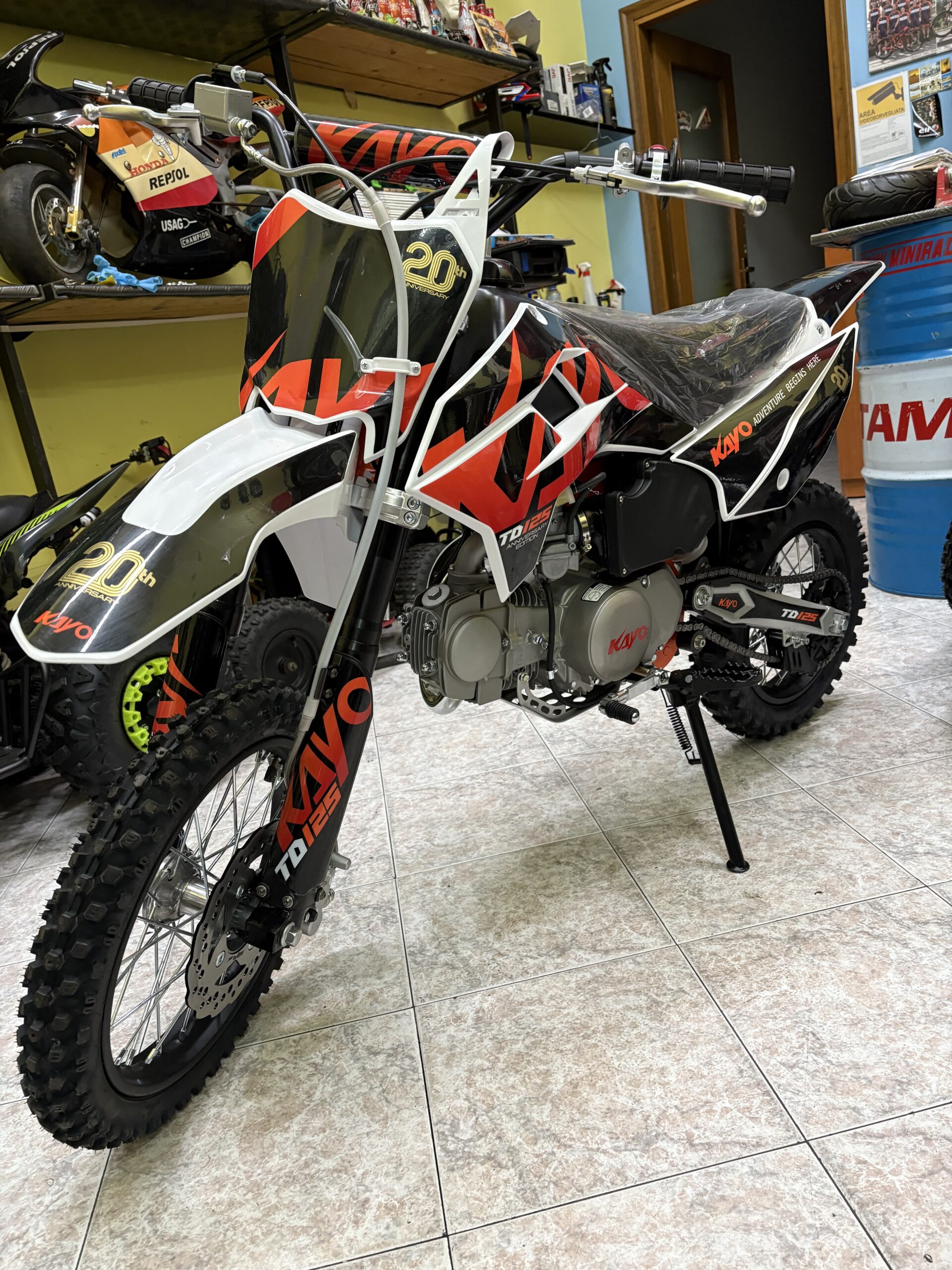 PIT BIKE KAYO TD-D 125CC 4T,4 MARCE, RUOTA 14" 12" 20 ANNIVERSARY - immagine 3
