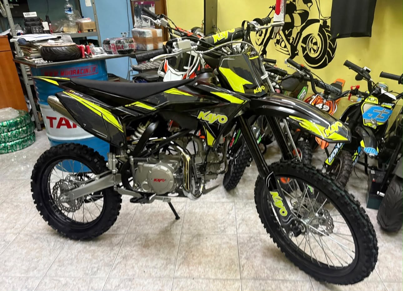 PIT BIKE KAYO 140CC 4T,4 MARCE, RUOTA 16”I9”,AVVIAMENTO ELETTRICO - immagine 8