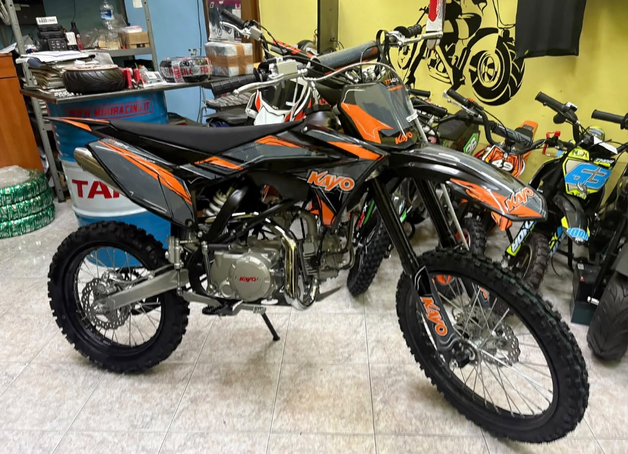 PIT BIKE KAYO 140CC 4T,4 MARCE, RUOTA 16”I9”,AVVIAMENTO ELETTRICO - immagine 9