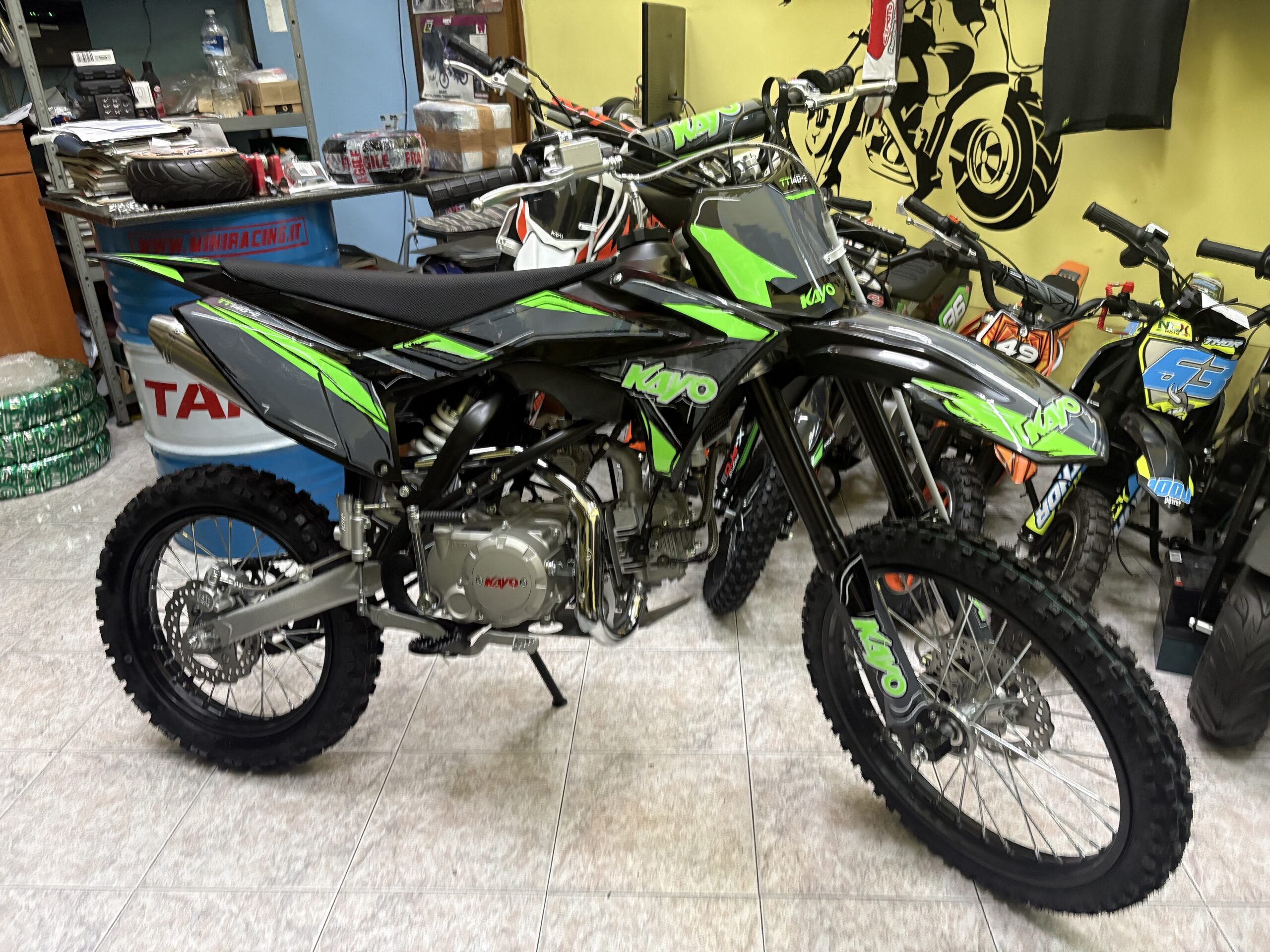 PIT BIKE KAYO 140CC 4T,4 MARCE, RUOTA 16”I9”,AVVIAMENTO ELETTRICO - immagine 10